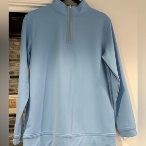 Light Blue Quarter-Zip Pullover